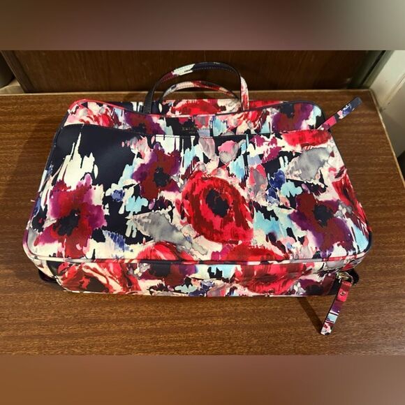 Kate Spade Floral bathroom travel Bag - Red and Blue - Picture 2 of 8